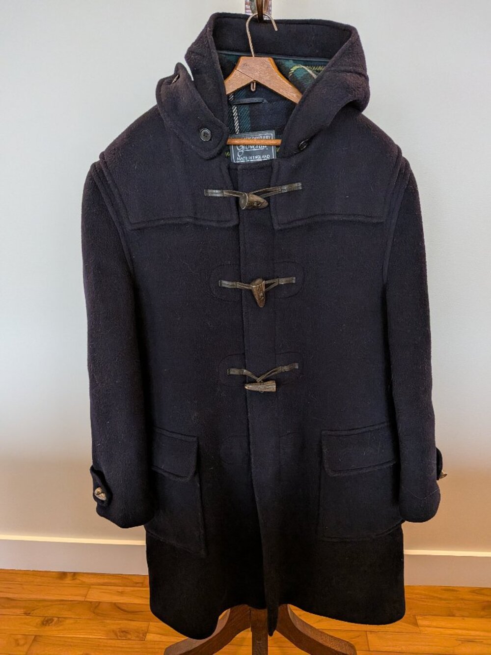 Dark Navy Gloverall wool duffle coat